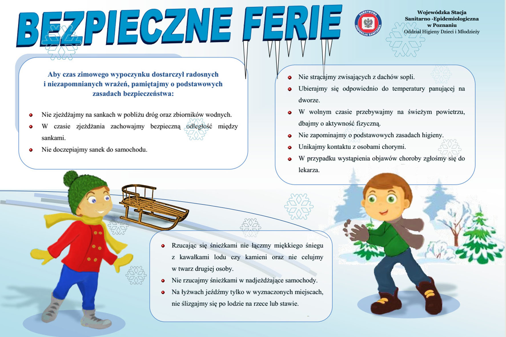 Bezpieczne ferie zimowe