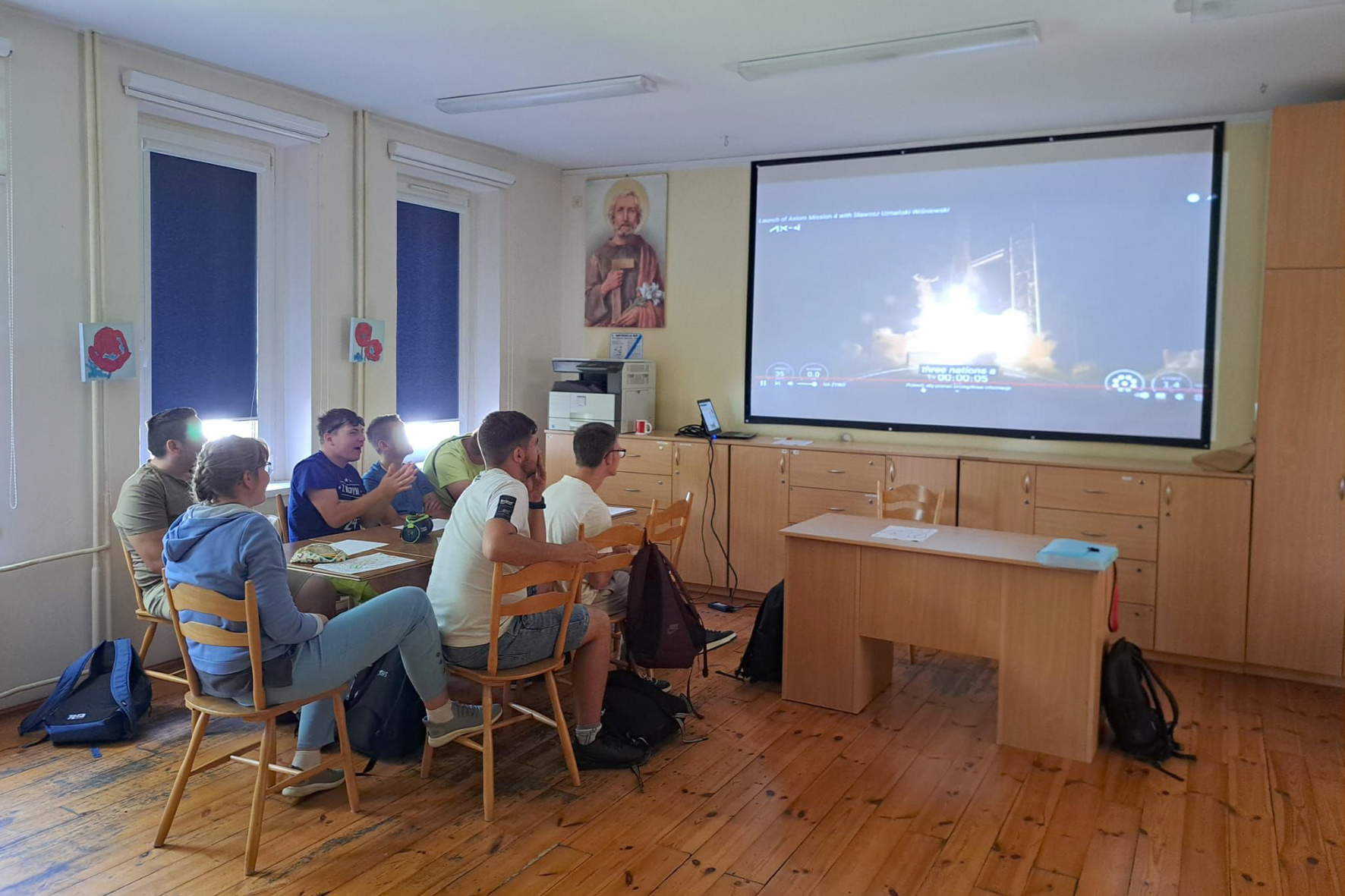 Drugi Polak w kosmosie – oglądanie transmisji startu rakiety
